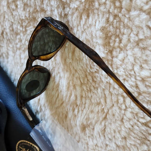 NWT IOB Ray-Ban Wayfarer Light Havana Polarized Sunglasses 👓 😎 - Picture 2 of 16